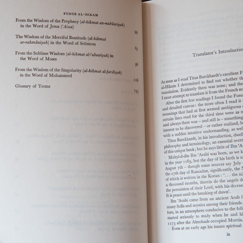 The Wisdom of the Prophets: Fusus al-Hikam