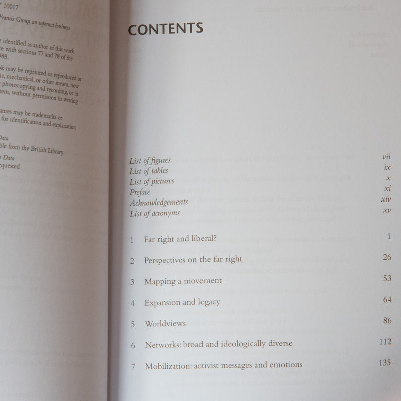 Liberal Roots of Far Right Activism: The Anti-Islamic Movement in the 21st Century