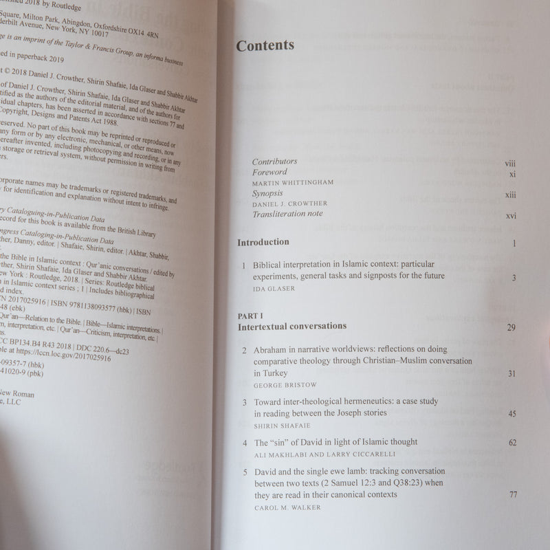 Reading the Bible in Islamic Context