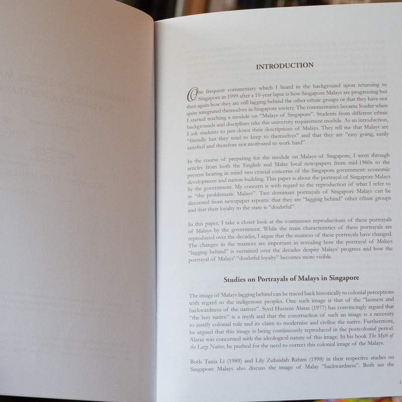 Problematic Singapore Malays: The Making of a Portrayal