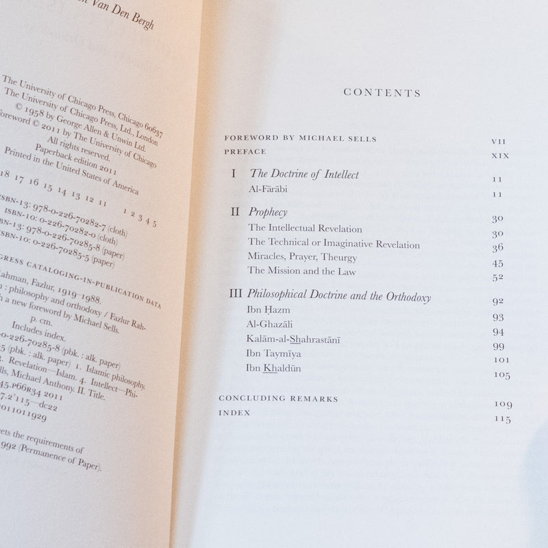 Prophecy in Islam: Philosophy and Orthodoxy