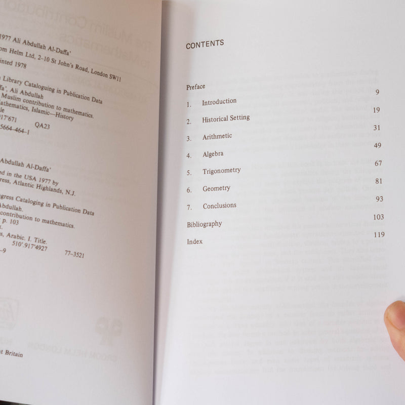 The Muslim Contribution to Mathematics