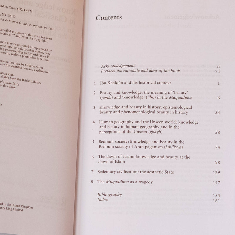 Knowledge and Beauty in Classical Islam