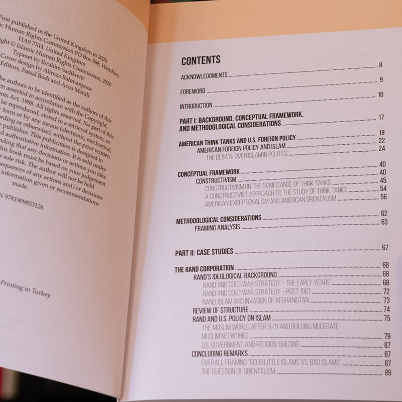 Political Islamophobia at American Policy Institutes