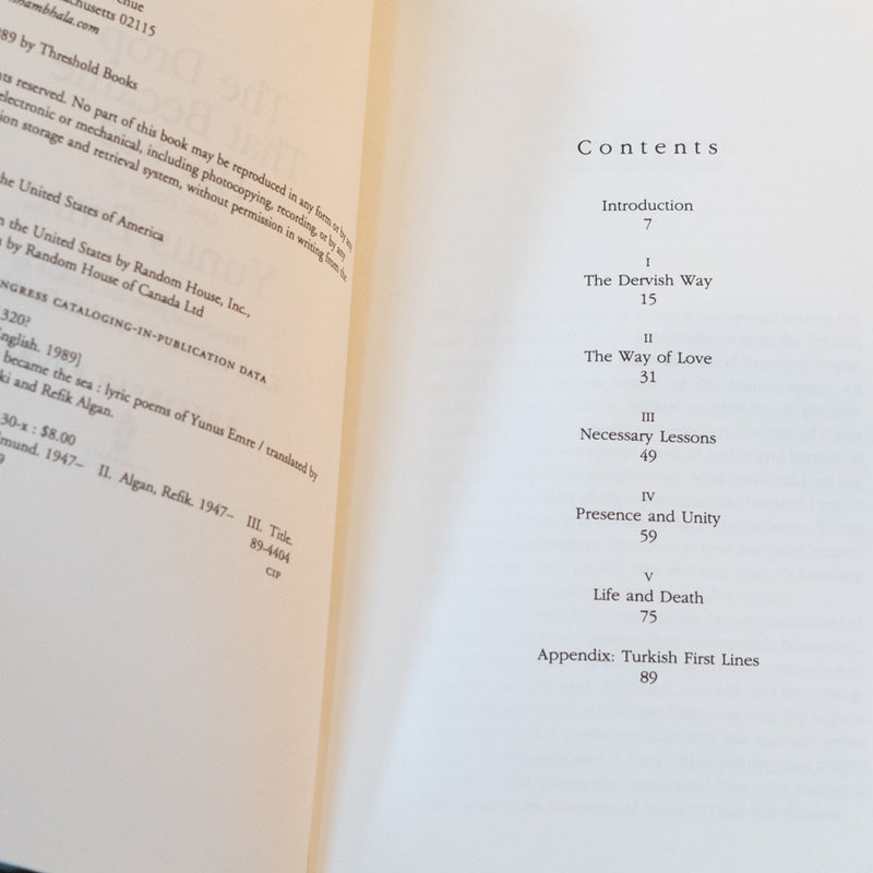 The Drop That Became the Sea: Lyric Poems of Yunus Emre