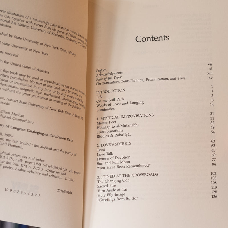 Passion Before Me, My Fate Behind: Ibn al-Farid and the Poetry of Recollection