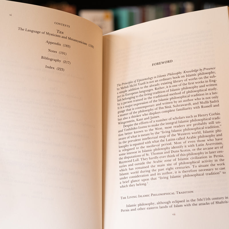 The Principles of Epistemology in Islamic Philosophy