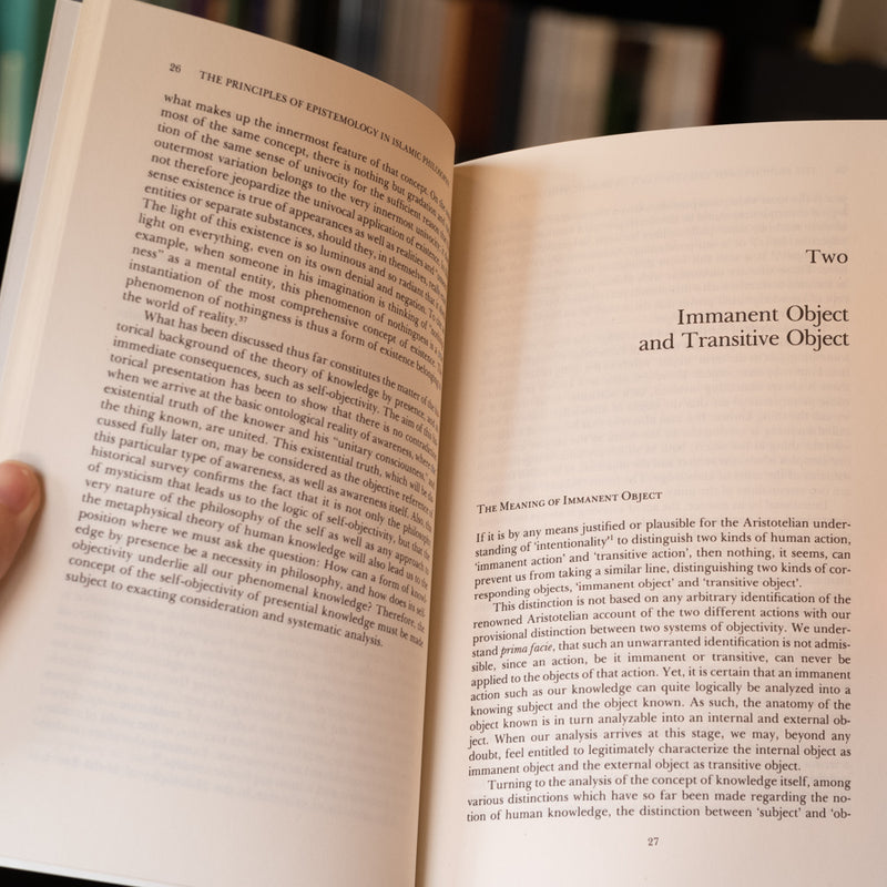 The Principles of Epistemology in Islamic Philosophy