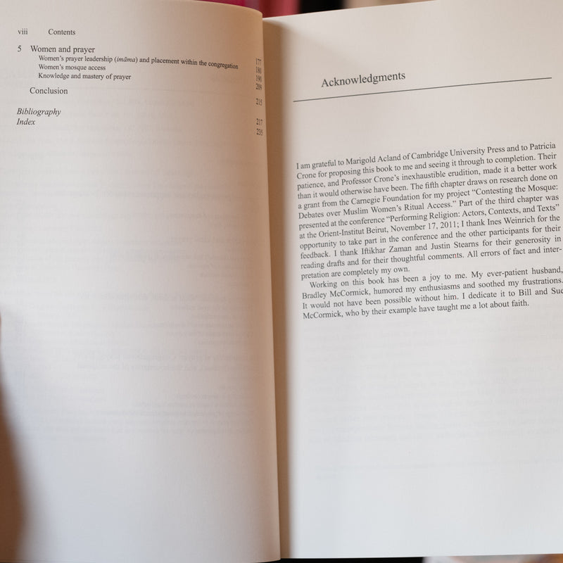 Prayer in Islamic Thought and Practice