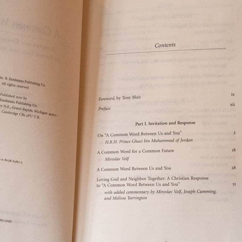 A Common Word: Muslims and Christians on Loving God and Neighbor