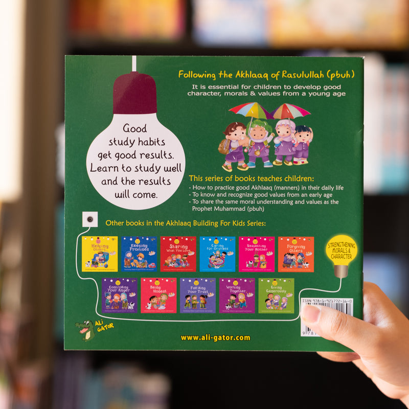 Akh Study Math Book Studying Hard: Akhlaaq Building For Kids — Wardah Books