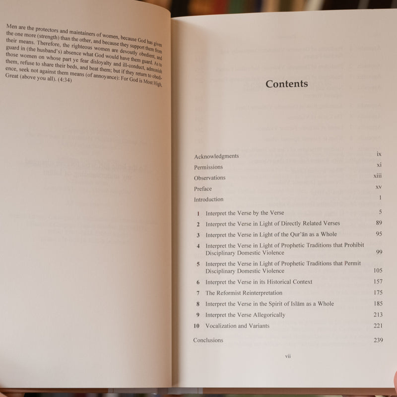 The Most Controversial Quranic Verse: Why 4:34 Does Not Promote Violence Against Women