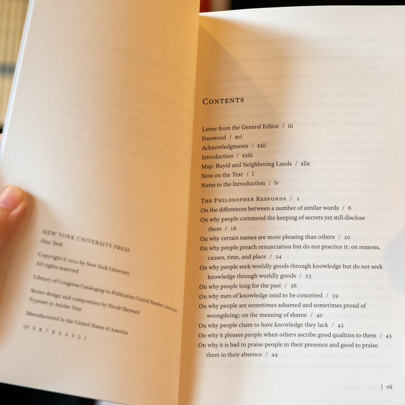 The Philosopher Responds