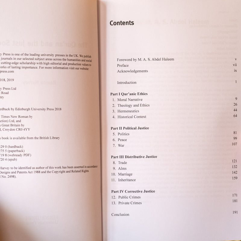 The Quran and the Just Society PB