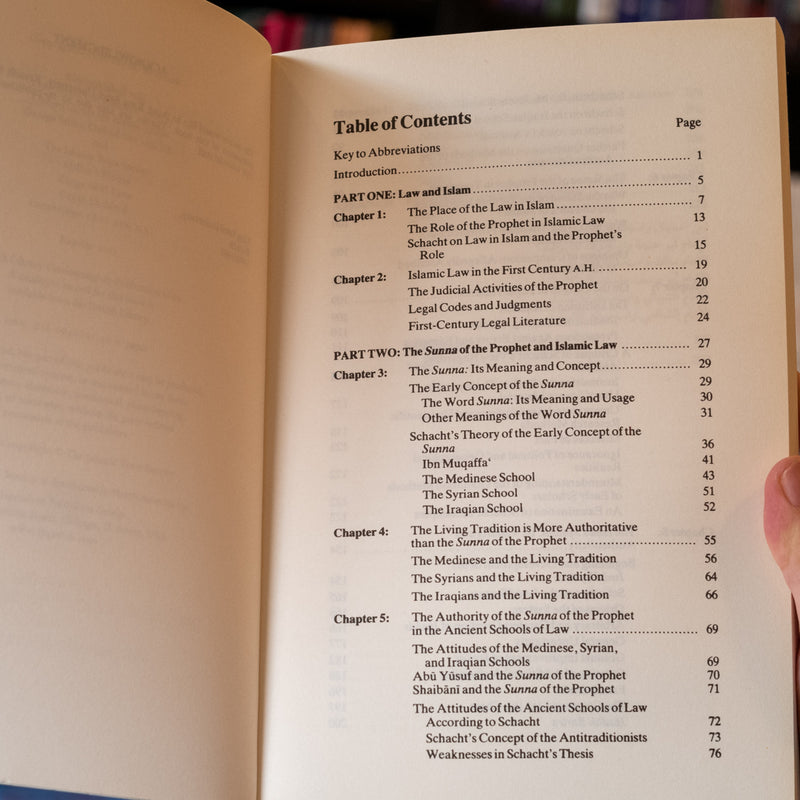 On Schacht's Origins of Muhammadan Jurisprudence