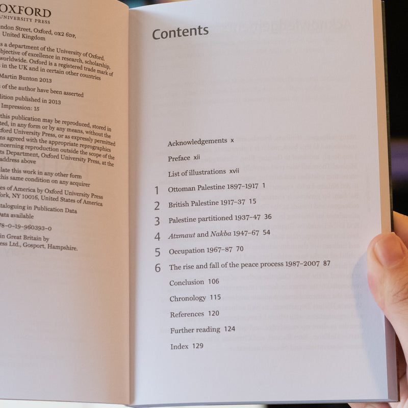 The Palestinian-Israeli Conflict: A Very Short Introduction