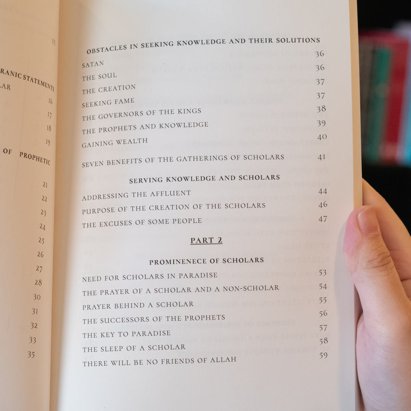 The Merit of Knowledge and Scholars