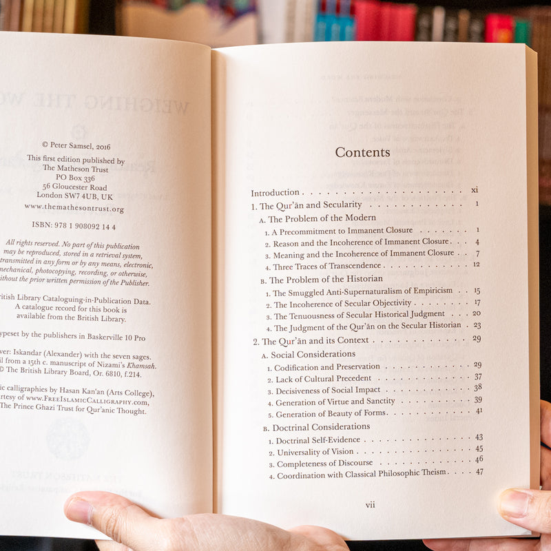 Weighing the Word: Reasoning the Quran as Revelation