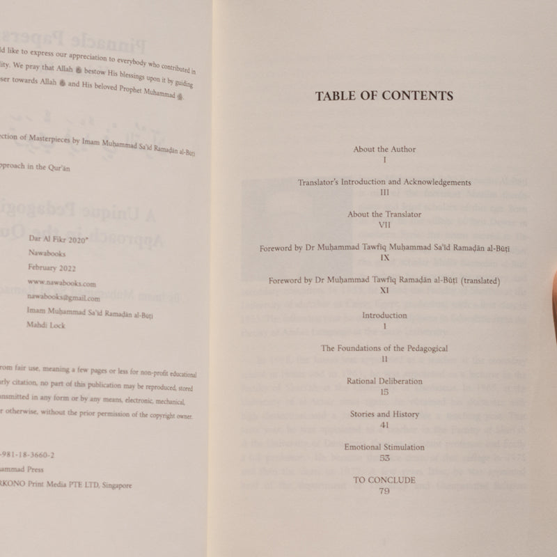 A Unique Pedagogical Approach in the Quran