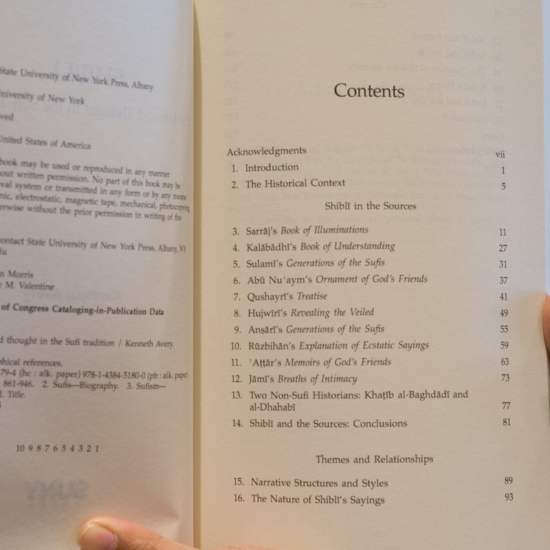 Shibli: His Life and Thought in the Sufi Tradition