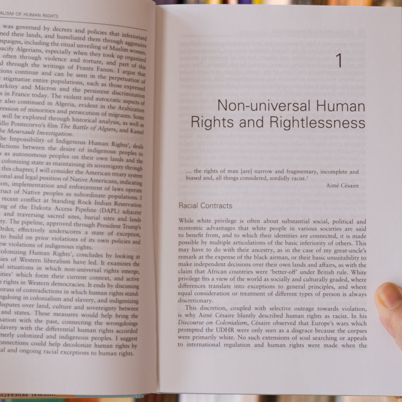 The Colonialism of Human Rights: Ongoing Hypocrisies of Western Liberalism