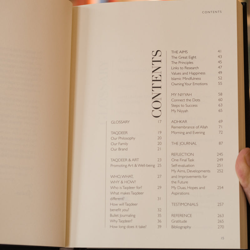 Taqdeer Life Islamic Gratitude Journal