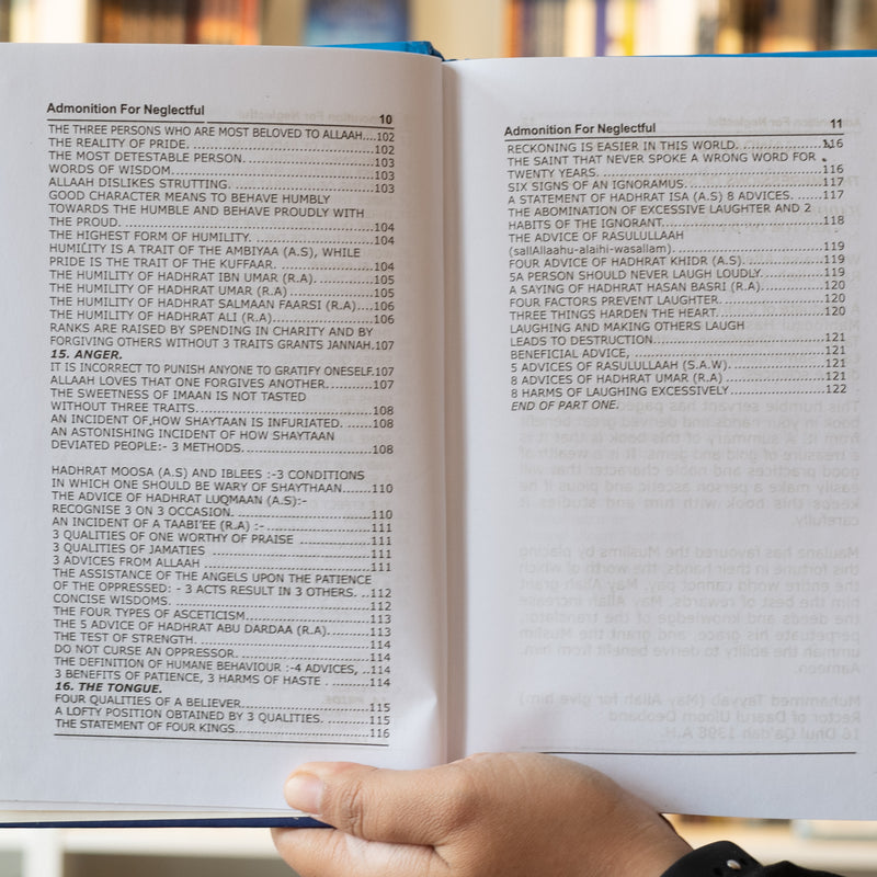 Admonition For The Neglectful