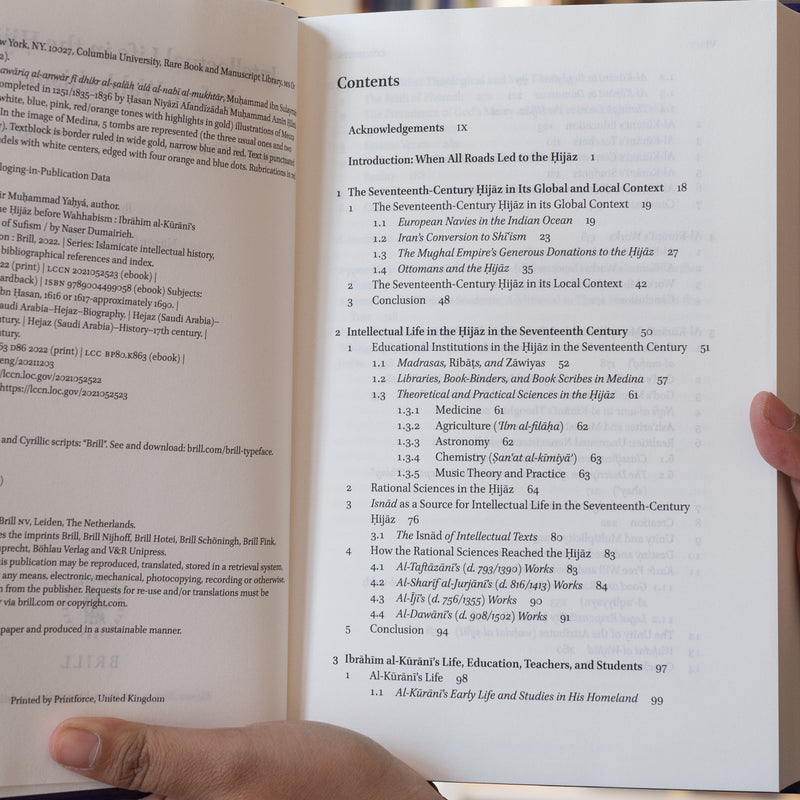 Intellectual Life in the Hijaz before Wahhabism: Ibrahim al-Kurani's Theology of Sufism