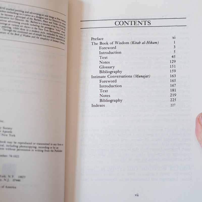 Ibn 'Ata' Illah: The Book of Wisdom and Kwaja Abdullah Ansari: Intimate Conversations