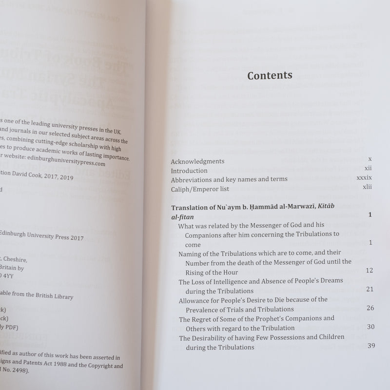 The Book of Tribulations: The Syrian Muslim Apocalyptic Tradition